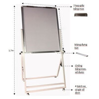 Bảng Flipchart cố định viết bút lông BAVICO kích thước 100x120cm