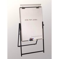 Bảng Flipchart Eco 90x120cm viết bút lông, điều chỉnh chiều cao thuận tiện ( Tặng bút, bông lau, nam châm, giấy A1)