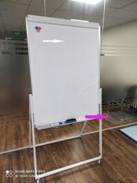 Bảng Flipchart hội thảo điều chỉnh cao thấp 90x120 cm  Tặng kèm