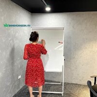 Bảng flipchart Kẹp Giấy , KT: 90x1m2 (A0) , Tặng bút dạ,bông lau từ,nam châm , giấy a0....