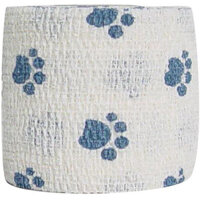 Băng gạc y tế cho chó mèo Andover Healthcare PetFlex Paw Print Dog, Cat & Small Animal Bandage, Blue Paws
