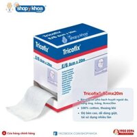 Băng gạc y tế ngoài da TRICOFIX. Băng quấn phù bạch huyết lớp 1, dạng ống, trắng, 8cmx20m.