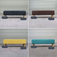 Băng ghế dài FOREVER 84, Ghế Chờ, Ghế Sofa Mini tối giản 100x30x35CM-Bọc Mút Dày Dặn-HOÀN TIỀN 100%