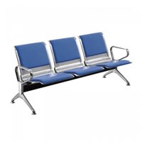 Băng ghế inox 3 chỗ SS3 đệm PVC