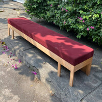 Băng ghế sofa chờ, sofa cafe, sofa văn phòng, băng ghế chờ 2m2 mặt nệm bọc vải đỏ thanh lý