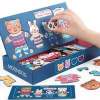 Bảng ghép tranh nam châm ngộ nghĩnh gia đình gấu cho bé phát triển trí tuệ Xuto_Shopp 5 chủ đề