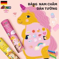 Bảng ghi chú nam châm dán tường/tủ lạnh kèm sticker và phấn viết không bụi chính hãng Avenir cho bé từ 3 tuổi
