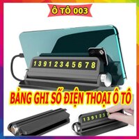 Bảng ghi số điện thoại cho xe ô tô khi dừng đỗ - Có giá đỡ điện thoại tiện lợi - KHÔNG giá đỡ ĐT