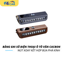 Bảng Ghi Số Điện Thoại Để Taplo Ô Tô Simple Past, Số Xoay Tiện Lợi Kiêm Búa Phá Kính - F4car