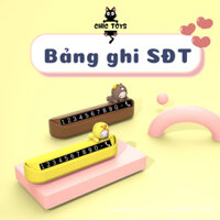 Bảng ghi số điện thoại/Bảng số điện thoại đổ xe tạm thời-Dụng cụ Decor phòng/Ôtô-Chic Toys-Đồ chơi vô tri
