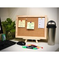 Bảng ghim bần khung gỗ- Khung ghim bần A4
