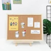 Bảng ghim bần viền gỗ tự nhiên 30x40cm .