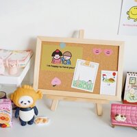 Bảng ghim gỗ bần ghim tài liệu, tranh, ảnh để bàn 30x40cm