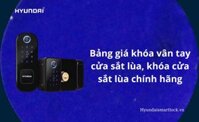 Bảng giá khóa vân tay cửa sắt lùa, khóa cửa sắt lùa chính hãng