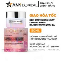 Bảng giá sỉ kem Dưỡng Trắng Da Loreal Paris Ban Ngày Glycolic-Bright Glowing Cream Day SPF 17 50ml