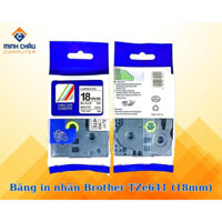 Băng giấy in nhãn Brother TZe641 (18mm) Hàng chính hãng