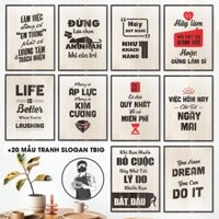 [Bảng gỗ Decor Nội Thất] [Chọn lọc] 20 mẫu tranh văn phòng bằng gỗ cắt laser mẫu câu slogan ý nghĩa tạo động lực