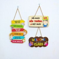 Bảng Gỗ Decor  Trang Trí Lớp Học, Góc Học Tập Tô Màu