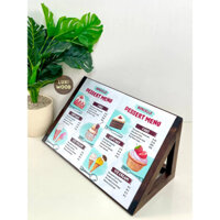 Bảng gỗ, Kệ đựng giấy menu A3- Mẫu mới, bền, đẹp- Luxi Decor