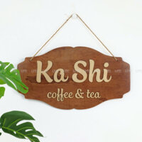 Bảng gỗ Thông báo/Tên Shop theo yêu cầu - LUXI DECOR
