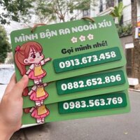 Bảng Gỗ Trang Trí Cửa Hàng Thay Số Điện Thoại Theo Yêu Cầu