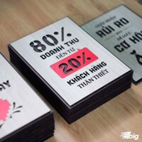 [BẢNG GỖ TRANG TRÍ] Tranh động lực TBIG114: 80% doanh thu đến từ 20% khách hàng thân thiết 20x27cm