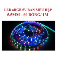 Bảng hẹp 5MM điện áp thấp 3.7V, 5V Led aRGB  WS2812B 5050 60 đèn tích hợp chip LED