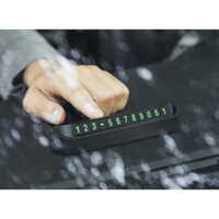 Bảng Hiển Thị Số Điện Thoại Gắn Trên Taplo Xe Ô TÔ  Tặng 1 móc khóa xinh xắn - Đen