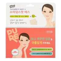 Băng hỗ trợ làm lành vết thương SOMADERM SPOT-S (Miếng dán mụn) 32 miếng