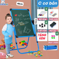 bảng học cho bé Bảng vẽ trẻ em hai mặt có từ tính,xoá dễ dàng, không bám bụi viết phấn viết bút lông