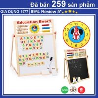 Bảng Học Chữ Cho Bé, Bảng Học 2 Mặt Có Bộ Số Và Chữ Cái Gắn Nam Châm Giúp Bé Thông Minh Hơn