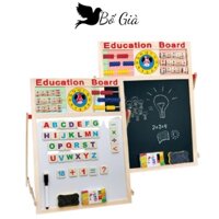 Bảng Học Chữ Cho Bé, Bảng Học 2 Mặt Có Bộ Số Và Chữ Cái Gắn Nam Châm Giúp Bé Thông Minh Hơn (Education Broad