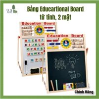 Bảng Học Chữ Cho Bé, Bảng Học 2 Mặt Có Bộ Số Và Chữ Cái Gắn Nam Châm Giúp Bé Thông Minh Hơn (Education Broad)