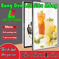 Bảng Hộp Đèn Led Menu A3, Khung tranh điện Để Bàn, Treo Tường