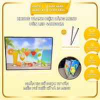 Bảng Hộp Đèn Led Menu Kích Thước 40x60cm, Khung Tranh Điện Để Bàn, Treo Tường, Hộp Đèn Quảng Cáo (Bảo Hành 12 tháng)