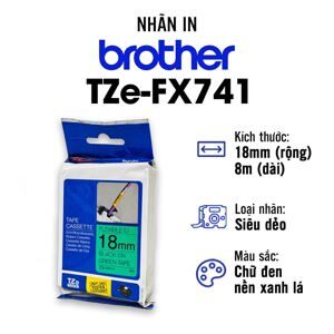 Băng in nhãn Brother TZE-FX741