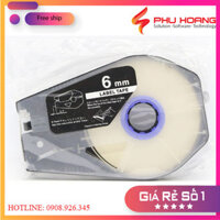 Băng in nhãn Canon PT-1106W, màu trắng, khổ rộng 6mm* dài 30m, sử dụng cho máy in ống lồng Canon