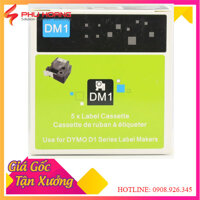 Băng in nhãn Dymo DM-40919 chữ đen nền xanh lá khổ rộng 9MM, dài 7 mét, sử dụng cho máy Dymo LabelManager