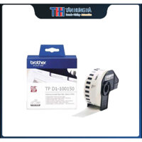 Băng in tem nhãn decal mã vạch Brother TP D1-100150 chính hãng 100mm x 1500mm