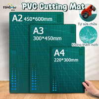 Bảng kê cắt A2/A3/A4 Cutting Mat 3mm dày Bảng lót cắt giấy PVC Không thấm nước Tự sửa chữa, dụng cho DIY
