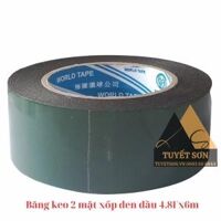 Băng keo 2 mặt 4.8Fx6m xốp đen dầu