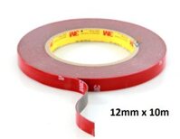 Băng keo 2 mặt cường lực 3M 4229P dài 10M băng keo siêu dính chịu nước, nhiệt dán được trên nhiều loại chất liệu - XSAFE - 12mm x 10m