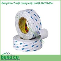 Băng keo 2 mặt mỏng chịu nhiệt 3M 9448a