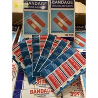 Băng keo cá nhân – Băng dính y tế Hộp 100 miếng