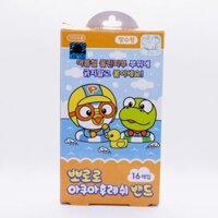 Băng Keo Cá Nhân Chống Thấm Nước Pororo Aqua Fresh (hộp 1 size – 16 miếng)