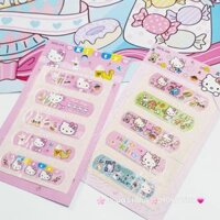 Băng keo cá nhân, dán vết thương Hello Kitty, Cú Mèo, Bọt Biển, One Piece,...