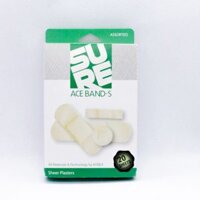 Băng Keo Cá Nhân Màu Da Ace Band-S – Băng Dán Có Chứa Benzalkonium (hộp 4 size, 20 miếng)