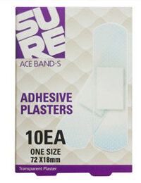 Băng keo cá nhân trong suốt ACE Bandage-S loại 10 miếng/hộp