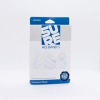 Băng Keo Cá Nhân Trong Suốt Ace Band-S – Băng Dán Có Chứa Benalkonium Chloride (hộp 4 size, 20 miếng)