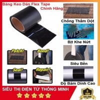 Băng Keo Chống Thấm Siêu Dính Đen, Băng Keo Flex Tape Chống Thấm Nước Cao Cấp, Miếng Vá Thông Minh